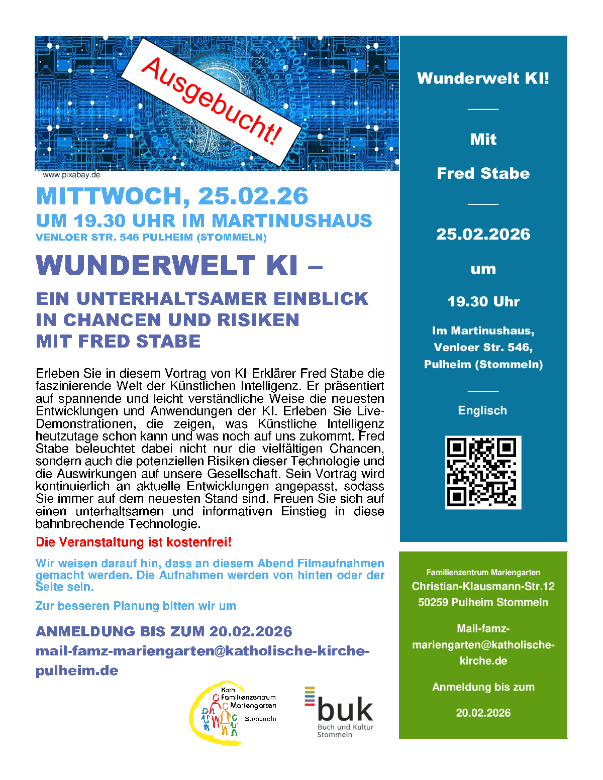 Ausgebucht_Plakat_Künstliche_Intelligenz_25022026 (c) KI generiert