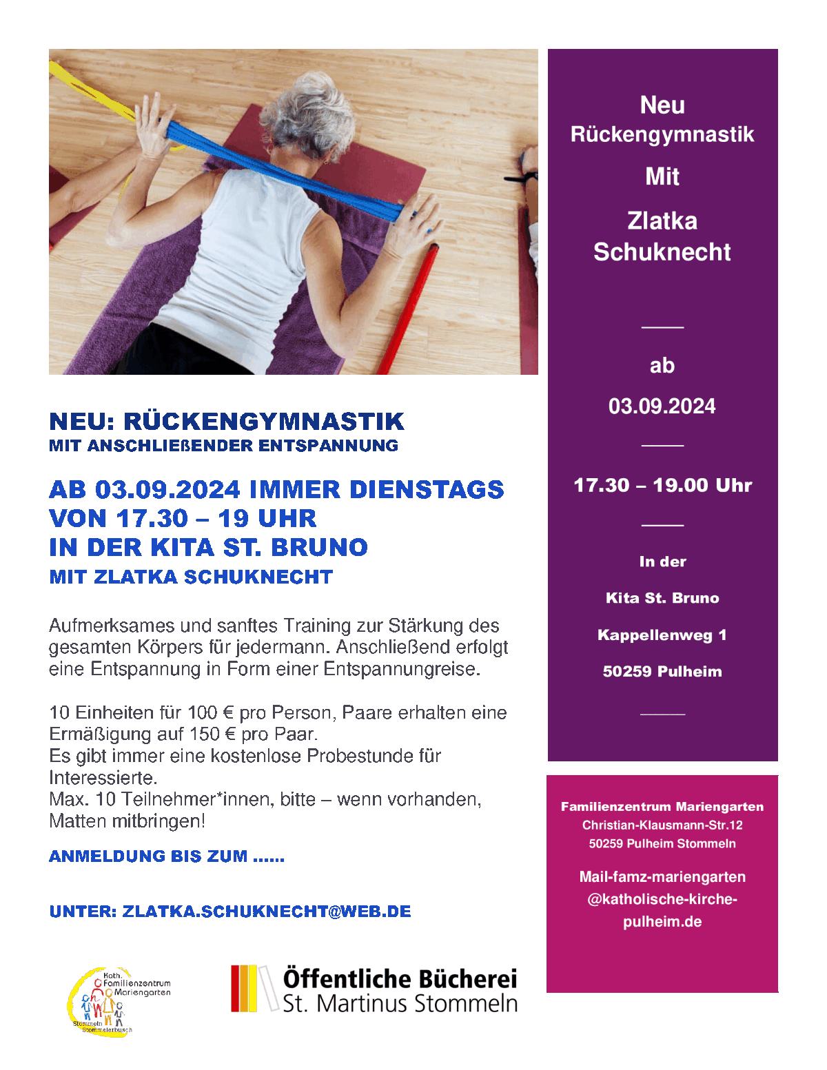 Plakat_Rückengymnasik_Schuknecht (c) www.rheumaliga.ch