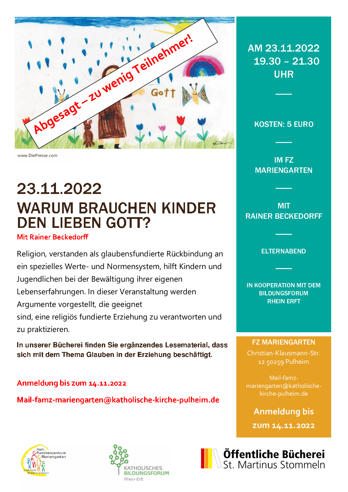 Plakat_Warum-brauchen-Kinder_ABSAGE_23112022 (c) www.DiePresse.com